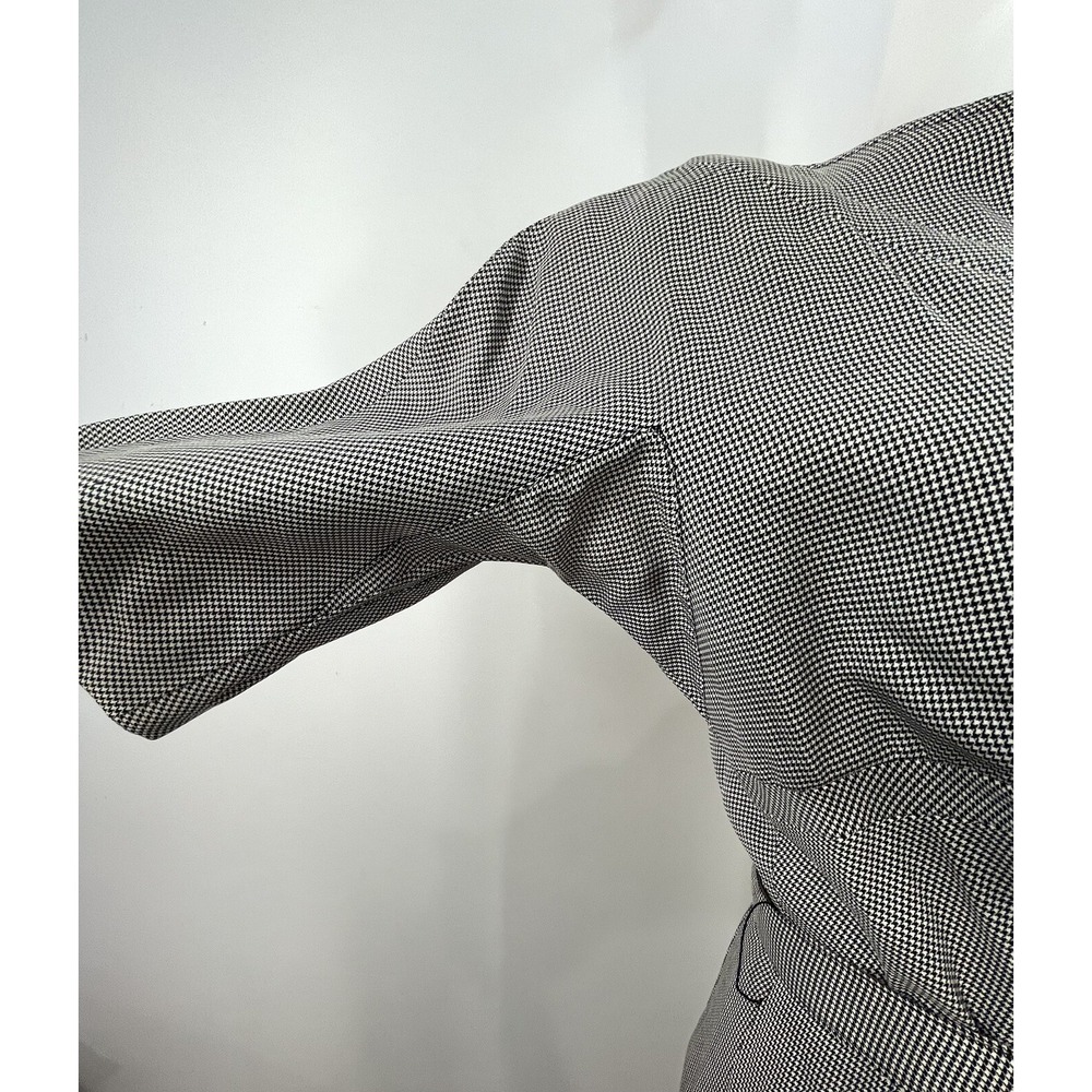 VTG 60s Houndstooth Sheath Dress Mad Men Herman Marcus Waist 26 (READ - Picture 3 of 15